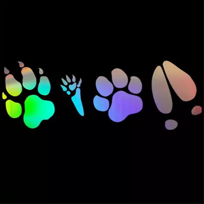 £3.71 • Buy 2X Animal Footprint Paw Sticker Car Window Surf Bumper Laptop Vinyl Truck Decal