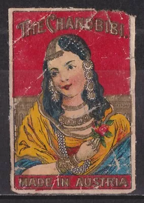 Old Glazed Matchbox Label Austria The Chandbibi • $0.99