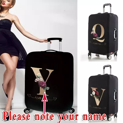 Personalised Custom Name Suitcase Trolley Cover Luggage Protective Cover Case UK • £8.99