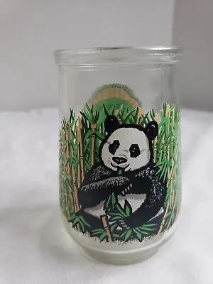 WELCH'S JELLY JAR Glass PANDA BEARS Endangered Species Collection #CC • $1.50