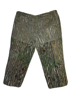 Vintage Cabelas Mossy Oak Brush Mens Size 44 X25 REG Camo Pants  ( Hemmed ) • $10