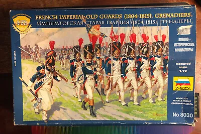 Boxed 1:72 Scale Zvezda French Imperial Old Guards Grenadiers 1804 - 1815 • £20
