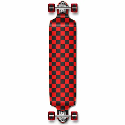 $62.99 • Buy Yocaher Drop Down Longboard Complete - Checker Red