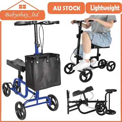 Mobility Knee Rollator Walker Scooter Roller Crutch Leg Steerable Foldable  • $139.77