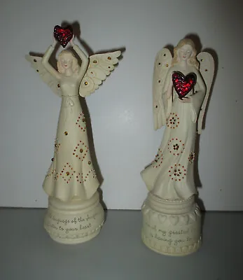 Vintage AMSCAN Angel Figurine Box - Angel With Heart - NEW - Choice Of Style • $15.85