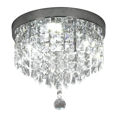 Crystal Pendant Light Ceiling Lights Chandelier LED Bedroom Living Room Corridor • £33.99