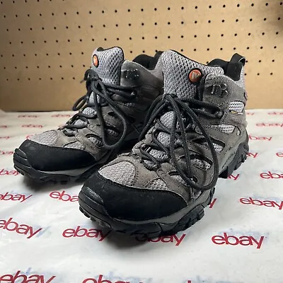 Merrell Moab Continuum Mens Gray Black Hiking Boots Shoe Size 8.5 Beluga J88631 • $35