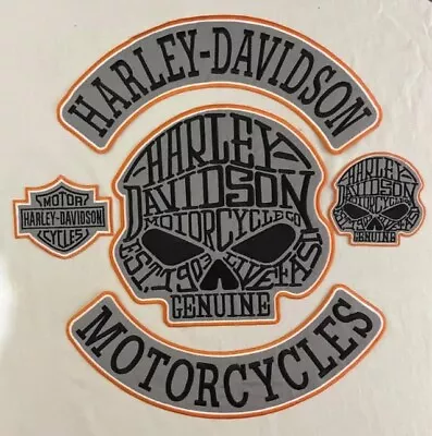 Harley Large Embroidered Biker Patches For Vest/Jacket Iron On • $24.99