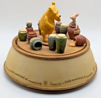 Disney Classic Pooh Michel & Co Music Box Wind Up  Rumbly In My Tumbly   Video • $39.99