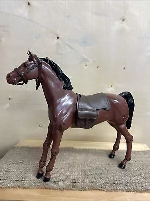 Vintage 1970S Louis Marx Jointed Mattel Plastic Horse • $34.99