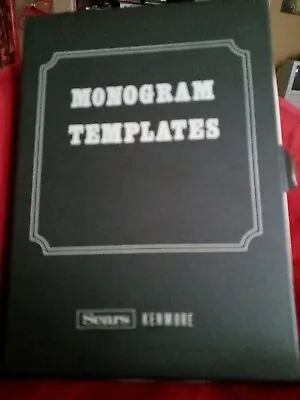 Vintage Sears Kenmore Sewing Machine Monogram Templates • $11