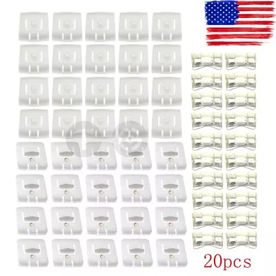 20pcs Seat Rail Runner Slider Guide Clip Glide Piece For VW MK1 MK2 MK3 Golf • $10.99