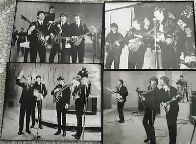  4 Original Numbered Photo Beatles John Lennon Ringo Starr 1967 Ed Sullivan Show • $100