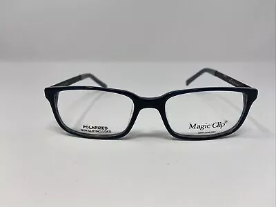 Magic Clip Eyeglasses Frame M414 7P 53-17-145 NV Navy/Gunmetal Full Rim NN81 • $33.75