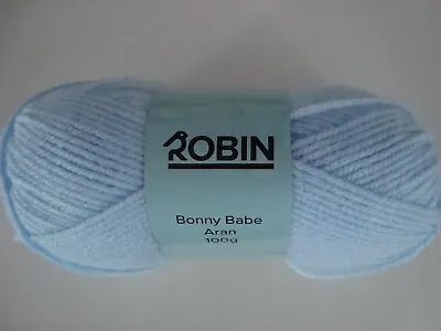 Robin Bonny Babe Soft Baby Aran 100g Knitting Crochet Wool Yarn • £2