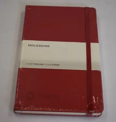 Moleskine Classic Notebook Hard Cover Large 5  X 8.25  Ruled Lined Red 240 Pages • $14.98