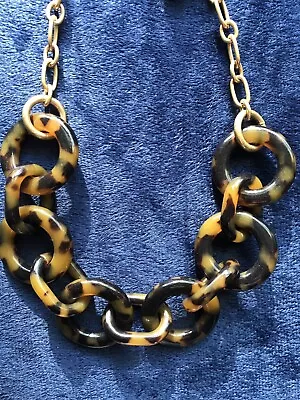 NWT! J Crew Faux Tortoise Shell Ring Statement Necklace SOLD OUT *GREAT GIFT* • $33.99