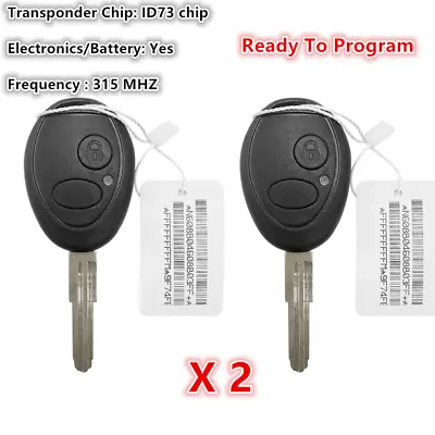 2 X For 1999-2004 Land Rover Discovery 2 Button Remote Car Key Fob N5FVALTX3 • $39.37