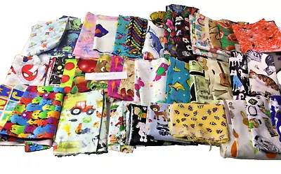 Cotton Quilt Fabric 35 Assorted Themes And Sizes Fabric Pieces Great For I Spy • $18.45