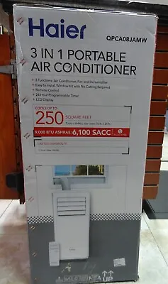 NEW Haier 9000 BTU 3 In 1 Portable Air Conditioner250 Square Feet QPCA08JAMW • $249.99