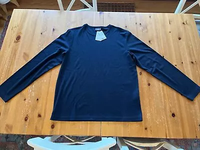 Medium M H & M H&M Men’s Sweatshirt Navy Blue Light Longsleeve Shirt New • $19.21