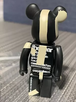 Bearbrick 100% ToyCon 2002 Be@rbrick  Medicom Toy Crazy Smiles Michael Lau Black • $29