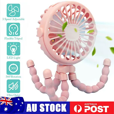 Clip On Fan Handheld USB Mini Cooling Desk Stroller Pram Cot Car Portable 13type • $8.99