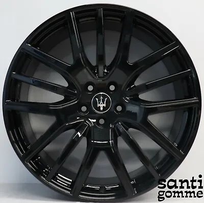 4 Rims MASERATI Levante 21   Anteo Original 670044700 670044711 Shiny Black • $5908.33