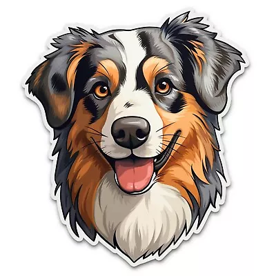 Australian Shepherd Dog Sticker Car Truck Window Bumper Graphics Vinyl Decal K9 • $2.99