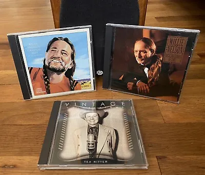 Willie Nelson Tex Ritter CD Lot Of 3 NM! 19819496 Columbia Liberty Capitol • $24.99