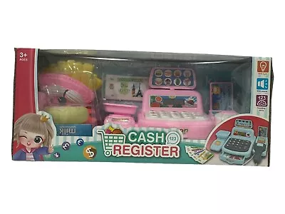 Kids Role Play Supermarket Cash Register Till Toy Play Set With Light & Music • £9.99