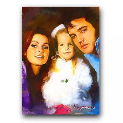Elvis And Priscilla Presley #6 Art Card Limited 11/50 Vela (Celebrities -) • $3.99