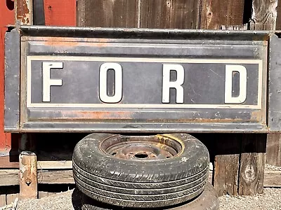 VTG 1970's Ford  Pickup COMPLETE Original Tailgate-Great Patina-Wall Art • $375