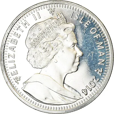[#787015] Coin Isle Of Man Crown 2014 Pobjoy Mint Sochi - Ski Alpin MS • $22.04