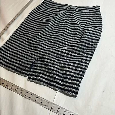 J Crew Blue And White Striped Skirt Size 8 Mini Skirt • $17