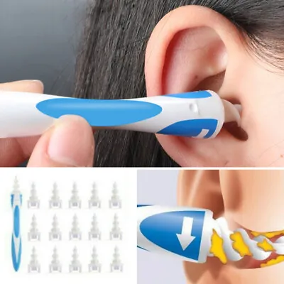 17pc Ear Wax Removal Tool Ear Wax Cleaner Q-Grips Ear Wax Remover With 16Tips • £4.55