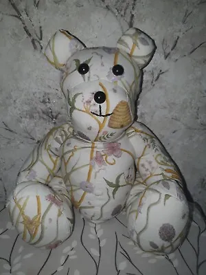 Handmade Bear In The Chateau By Angel Strawbridge Fabric Sits 12 Inch High • £17
