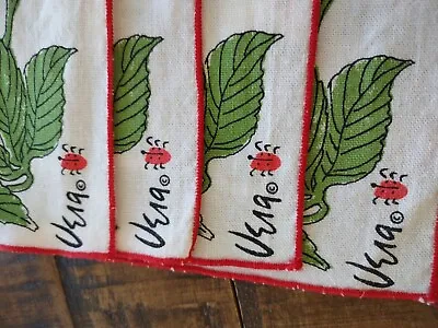 Vera Neumann Vintage Strawberry Basket Cloth Napkins Set Of 4 Summertime Fun • $25
