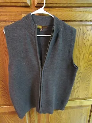 Men's Cardigan Zip Sweater Vest - Medium • $15