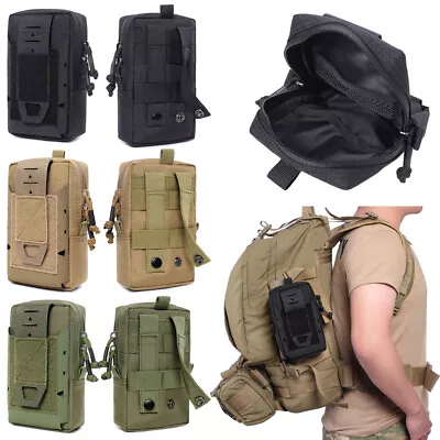 Tactical Molle Pouch EDC Utility Gadget Waist Pack Gear Cell Phone Holster Bag • $8.75