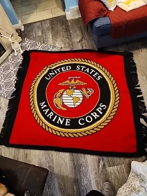 United States Marine Corps .Throw Blanket 60” X 57”  USMC • $29.50