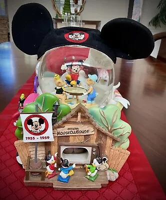 Mickey Mouse Club House 1995 Snow Globe With Hat Disney • $69