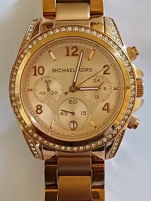 Michael Kors Chronograph Watch Fully Working Small Strap MK-5263 • £19.99