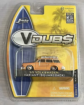 Jada VDUBS '65 Volkswagen Squareback W/ Roof Rack 1600 Type 3 T3 VW 1/64 • $24.47