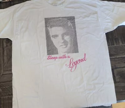 90s Vintage Single Stitch Elvis Presley “Sleep With A Legend”  Shirt XL New • $24.99