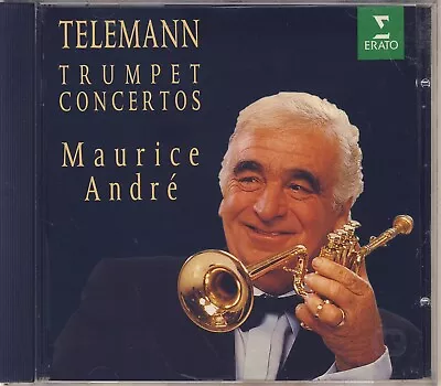 G. P. Telemann - Maurice Andre: Trumpet Concertos Like New • $24.57