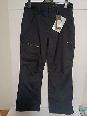 Oakley Insulated 10k/2L Snowboard Ski Pants Blackout  Men's Small 34x32 • $92.99