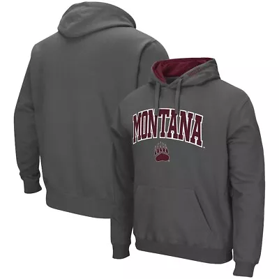 Men's Colosseum Montana Grizzlies Pullover Hoodie Charcoal Size M New • $40