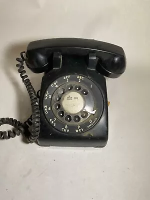 Vintage Black Rotary Phone Western Electric Bell System 500 • $28.99