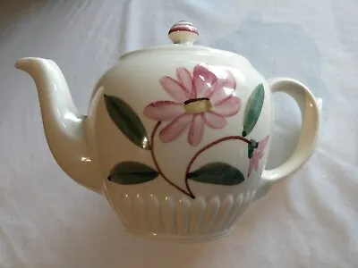 $30 • Buy Excellent Vintage Flowery Shawnee Pottery Teapot USA  - Mid Century Hand Painted